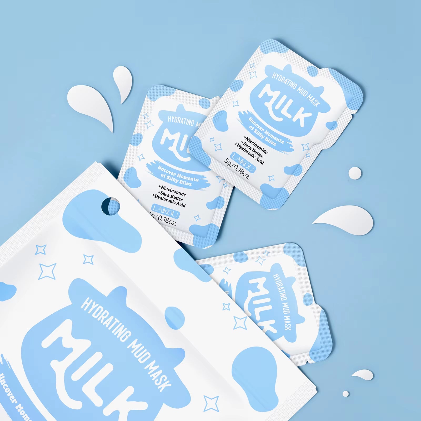 Milk Hydrating Mud Mask Deep Purifying Brightening Pore Minimizing Smoothing Clay Mask