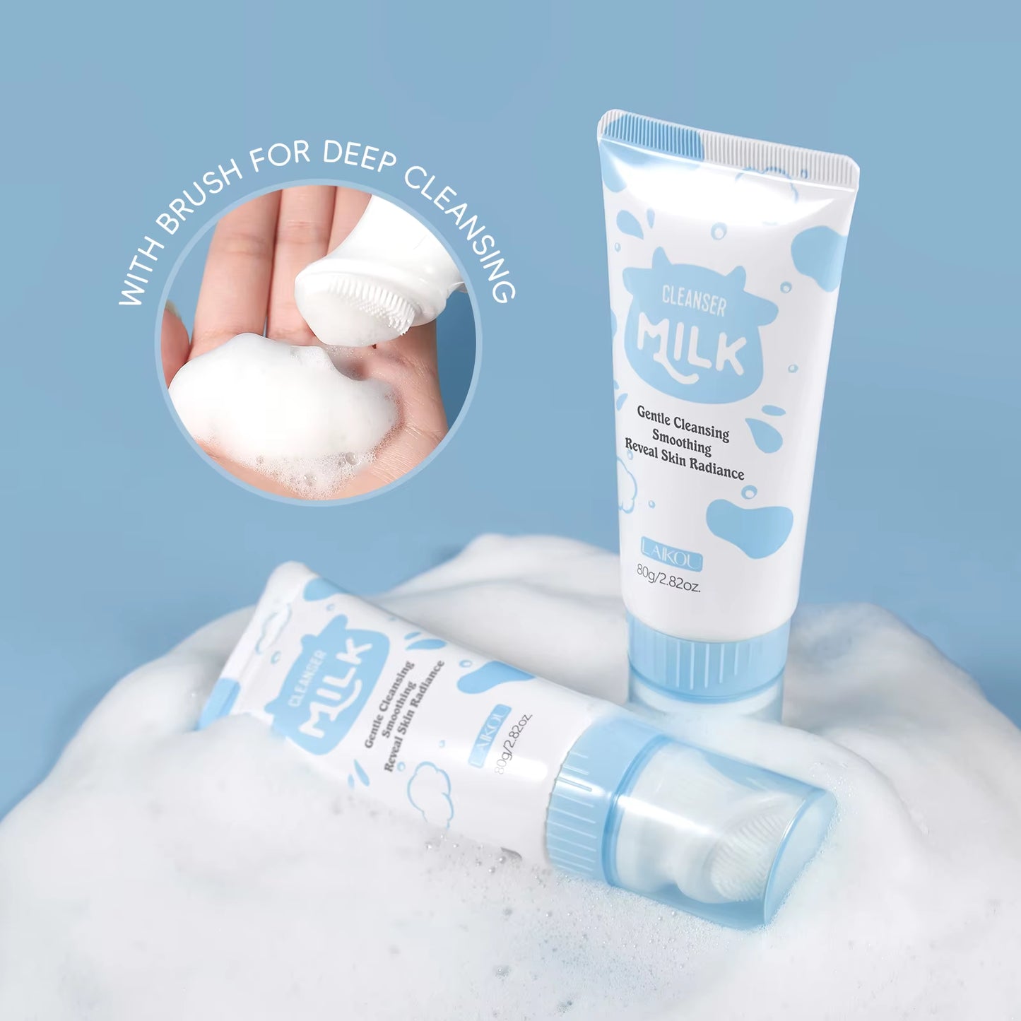 Milk Cleansing Bar Gentle Face Body Soap Nourishing Treatment Even Skin Tone Facial Bar 80G