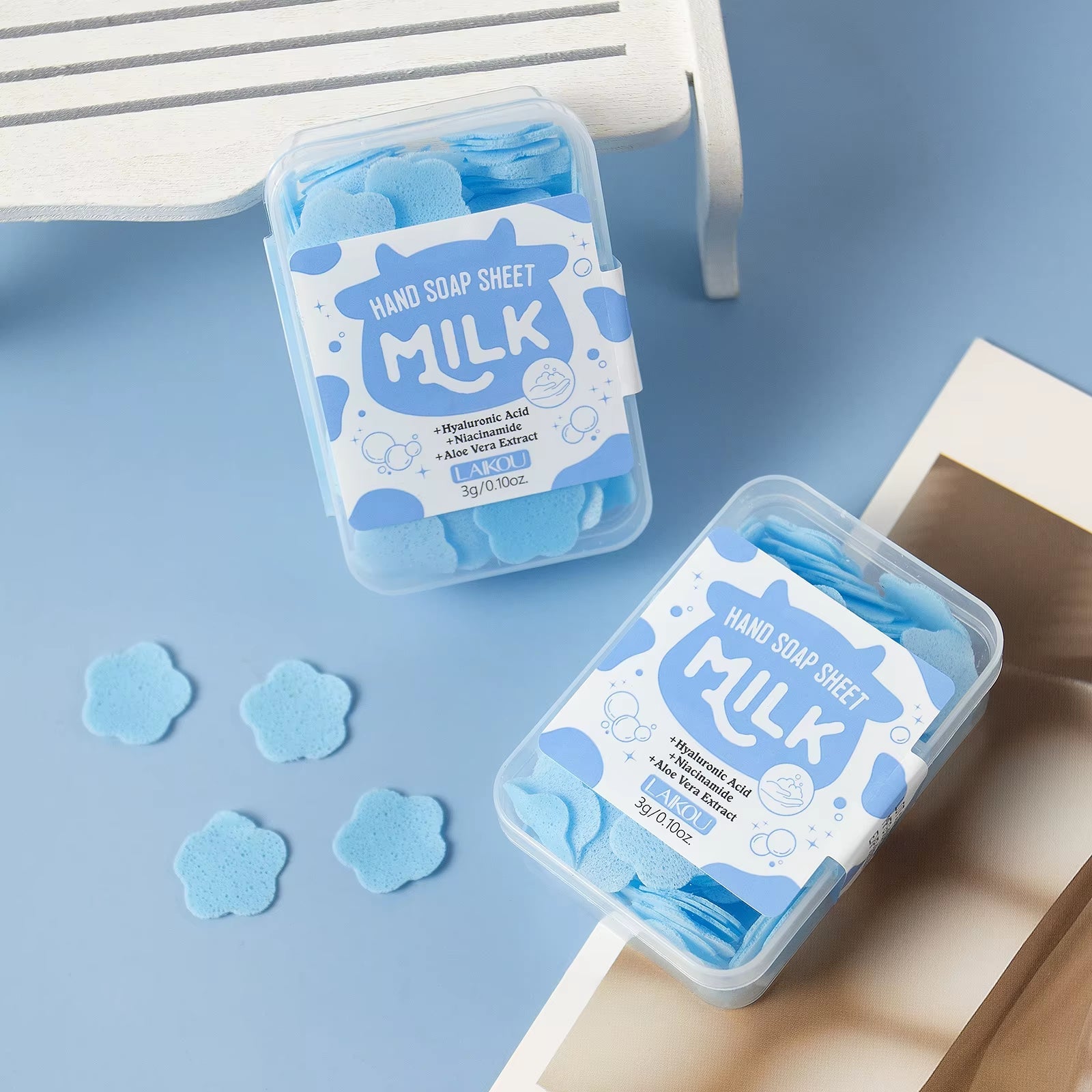 Milk Hand Soap Sheets - Milk GlowMilk GlowMilk GlowMilk Hand Soap Sheet - Portable Cleansing Paper with Skincare Actives 3GMilk