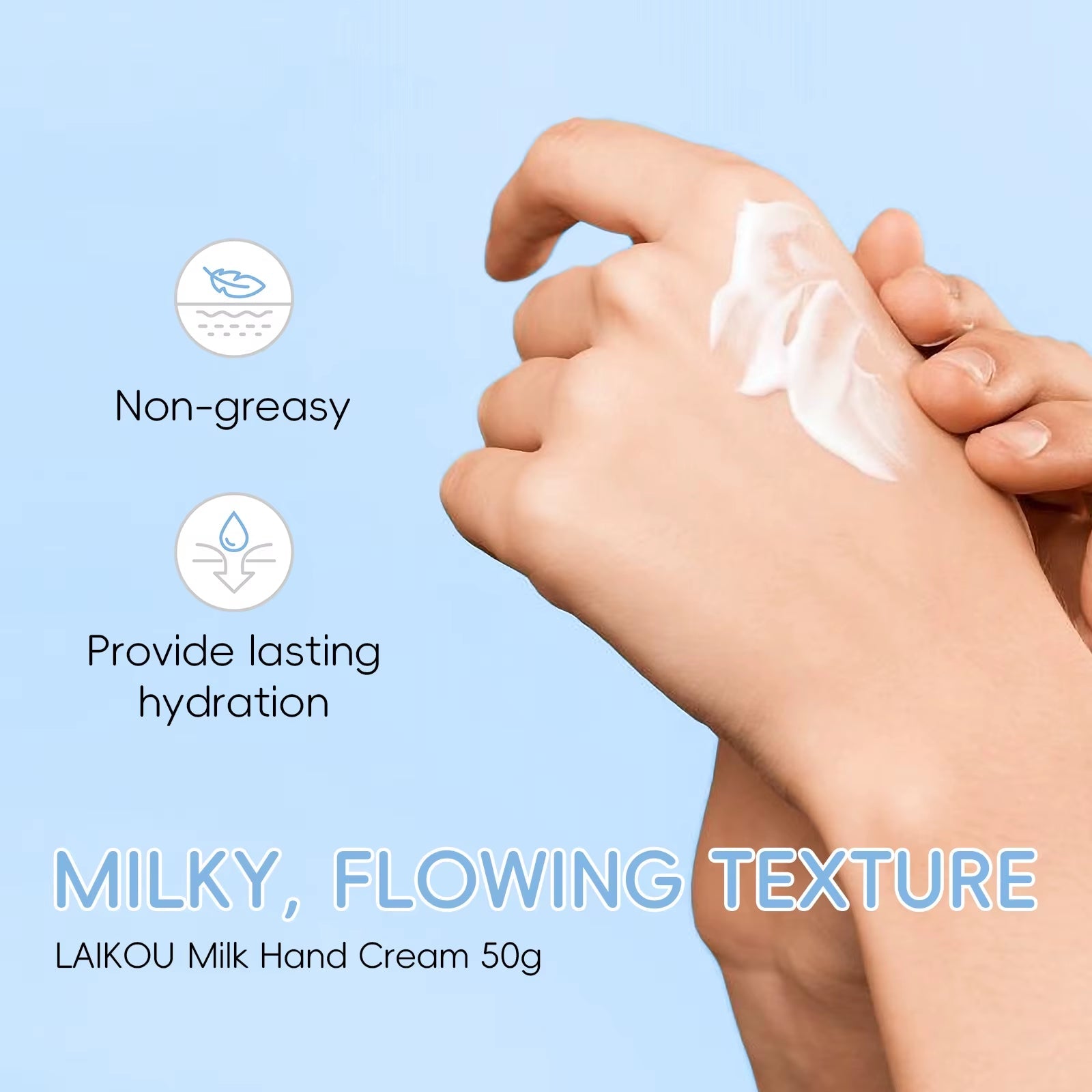 Milk Intensive Hand Cream - Milk GlowMilk GlowMilk GlowMilk Hand Cream Intensive Hydration Fast - Absorbing Smoothing Repair Dry Cracked Skin Vitamin C Enriched50G